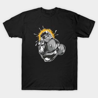 Monkey Dumbbell T-Shirt